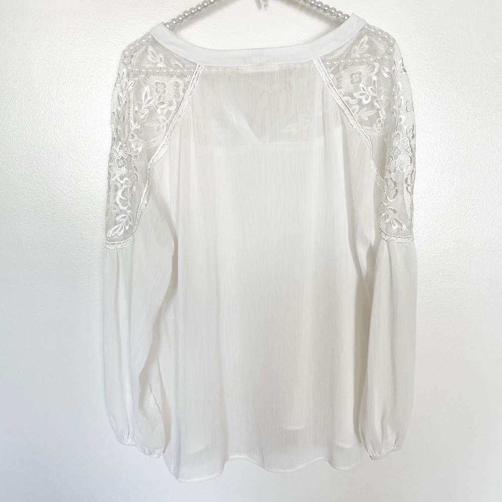 Floral Lace Embroidered Blouse - Picture 8 of 13